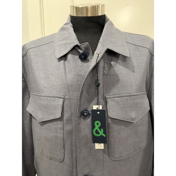 New With Tag Paisley & Gray Slim Fit Men Gray Full Zip Jacket Size Large - Picture 4 of 12